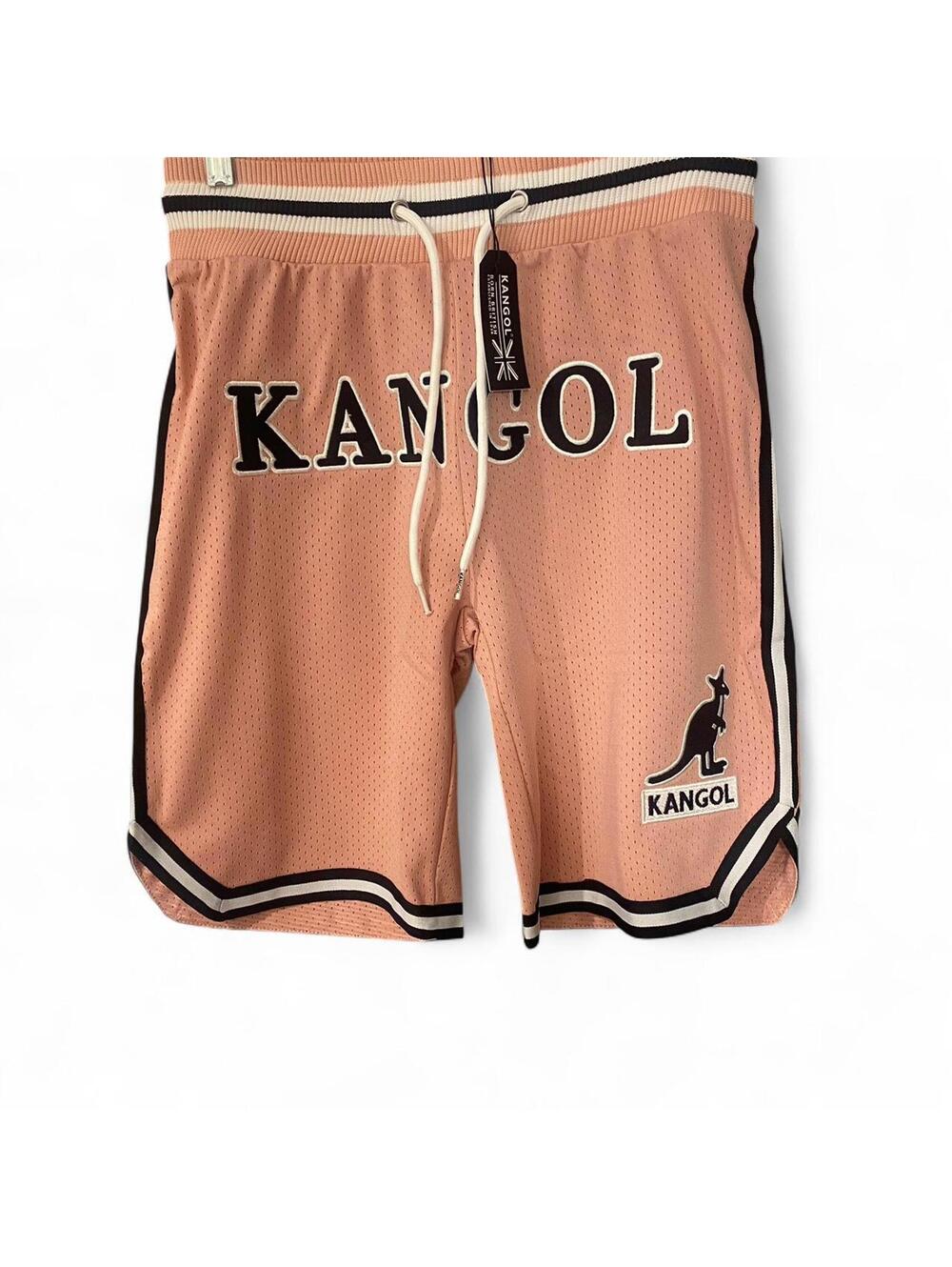 Kangol Men’s Mesh Shorts – Pink - Small